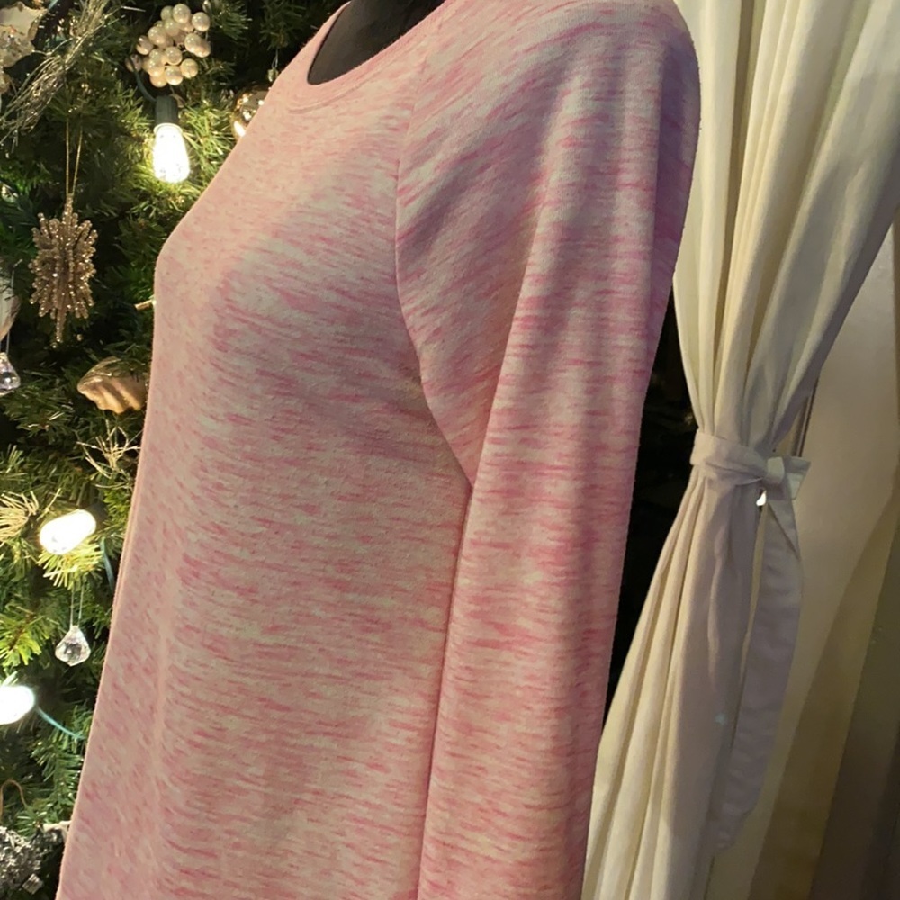 Xhilaration pink longsleeve sweatshirt women’s XS sweater top sleepwear casual​ - Picture 4 of 8